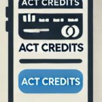 ACT Credits icon for AT&T business customers featuring a credit card and money symbol