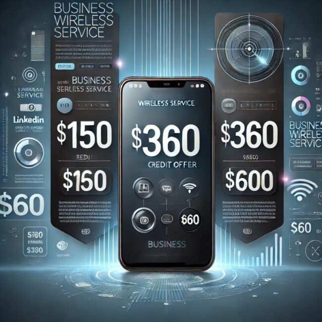 AT&T Business Wireless Service Promotional Credits - $150, $360, $600 Offers